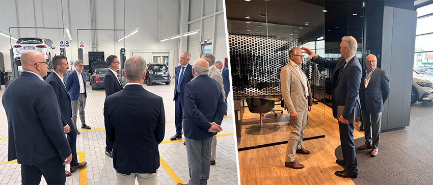 Marc Langenbrinck in visita da Carraro Concessionaria