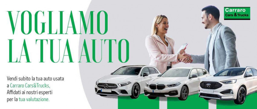 Carraro Cars&Truck acquistiamo la tua auto usata.