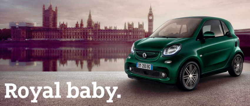 Smart british green. Welcome Royal baby.