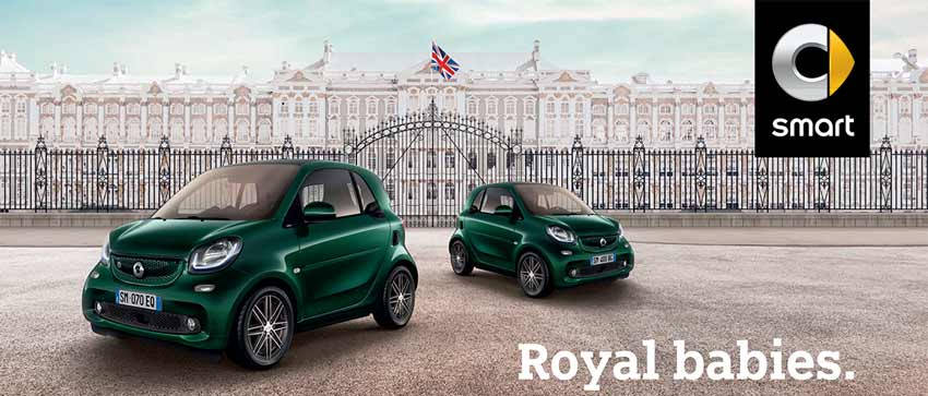 Smart british green. Welcome Royal baby.