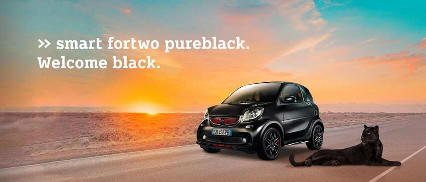 smart fortwo pureblack. Welcome black.