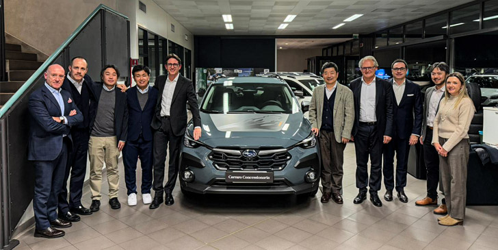 Il vicepresidente Yoshida Tadashi in visita da Carraro Concessionaria