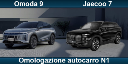 Omoda e Jaecoo ora anche con omologazione autocarro N1
