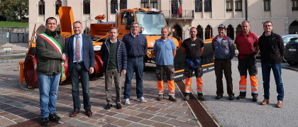 Carraro consegna un nuovo Unimog 318 al Comune di Arsiè