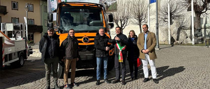 Consegna Unimog U427 al comune di Cortina d'Ampezzo