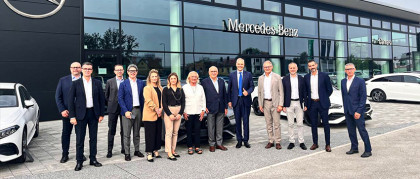 Il Presidente Marc Langenbrinck in visita da Carraro Concessionaria