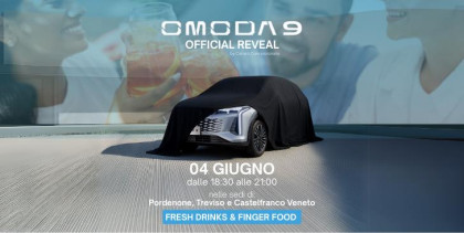 OMODA 9. Official Reveal mercoledi 4 giugno in tutte le sedi Omoda e Jaecoo