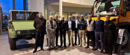 Visita dei funzionari della divisione Special Trucks e Unimog di Wörth