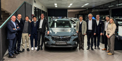 Il vicepresidente Yoshida Tadashi in visita da Carraro Concessionaria