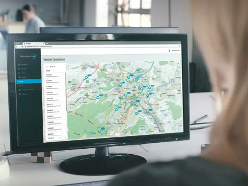 Mercedes Pro Conncet dashboard