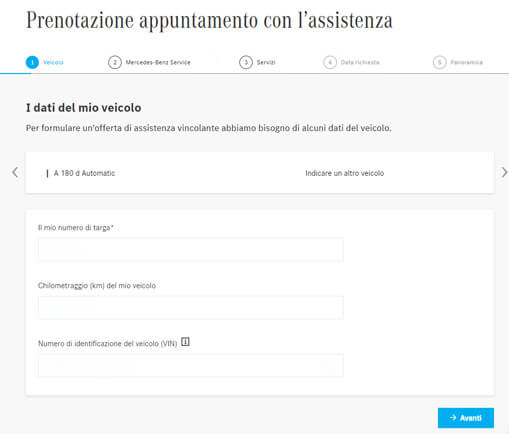 Prenotazione Book me Carraro
