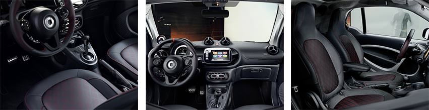 smart fortwo pureblack interni