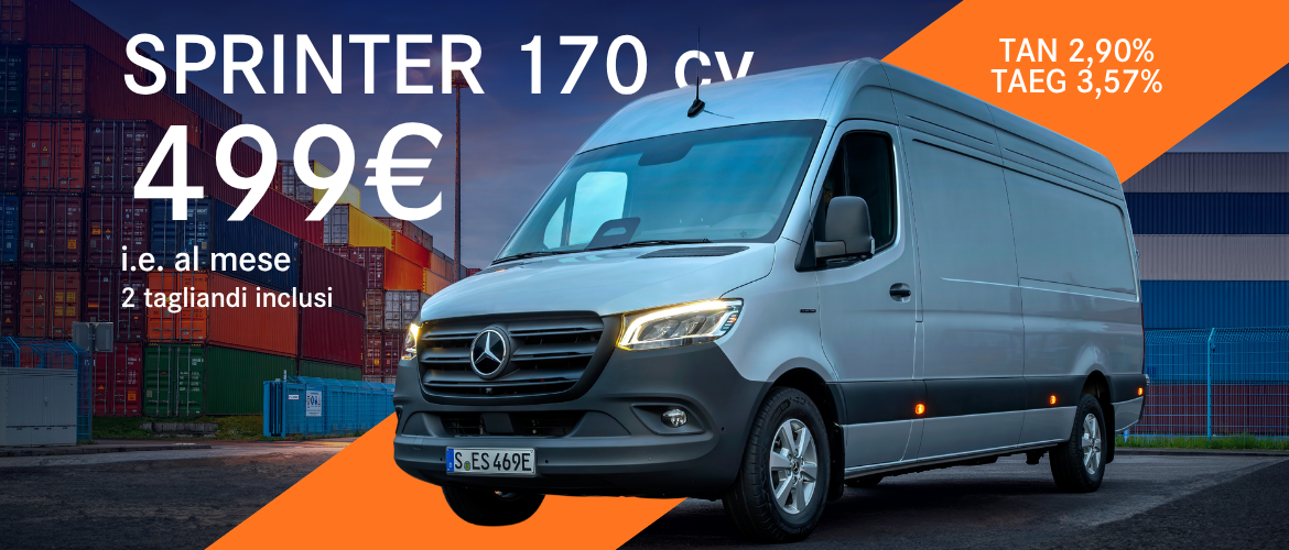 Mercedes Sprinter 170cv promozione maggio
