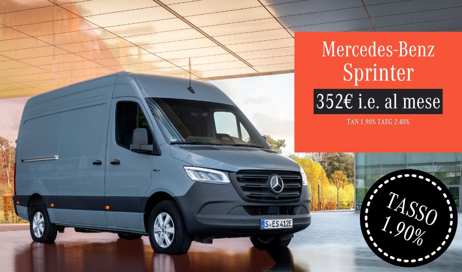 Offerta Sprinter con tasso 1,90%