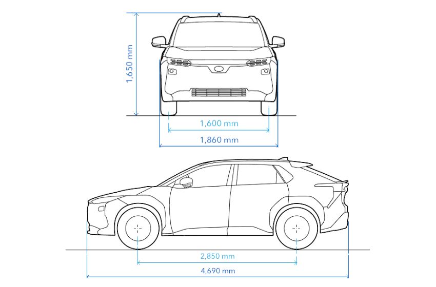 subaru-solterra-dimensioni