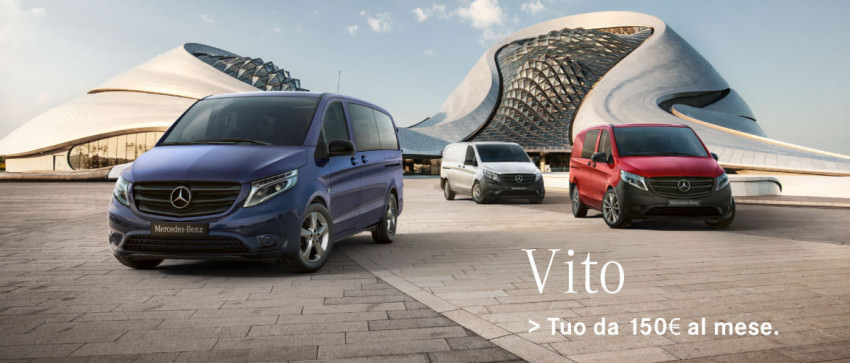 Mercedes-Benz Vito. Tuo da 150€ al mese
