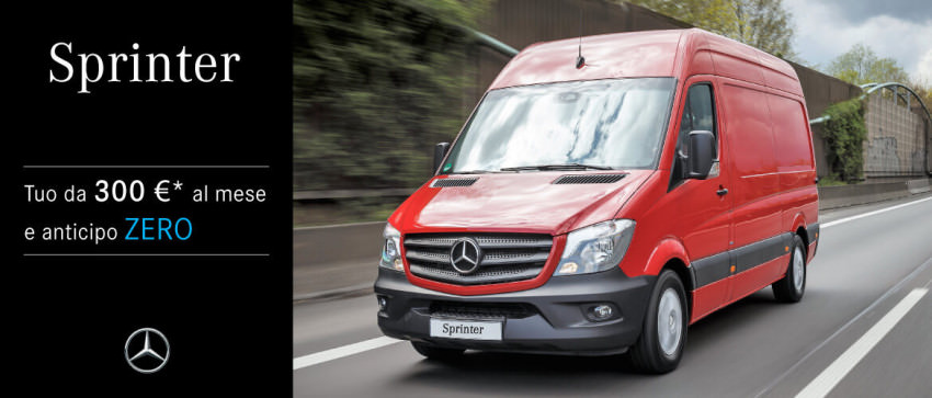 Mercedes-Benz Sprinter. Tuo con ZERO anticipo.