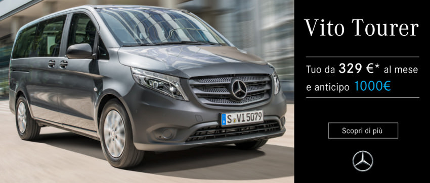 Mercedes-Benz Vito Tourer. Tuo da 329€ al mese