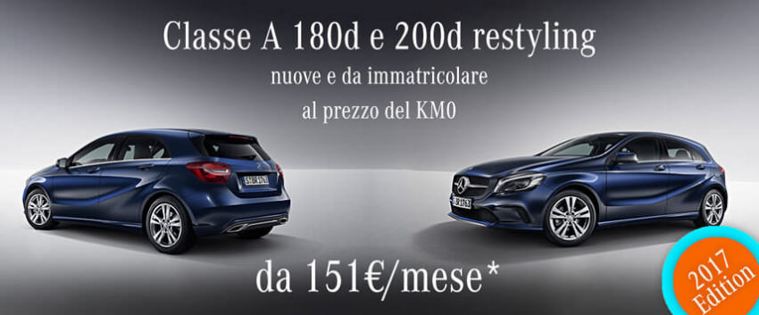 Mercedes-benz Classe A 200d a Partire Da 151€/mese