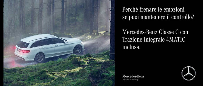 Mercedes-Benz Classe C con trazione integrale 4MATIC inclusa nel prezzo