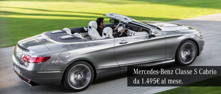 Mercedes-Benz Classe S 500 Cabrio Maximum da 1.495€ al mese