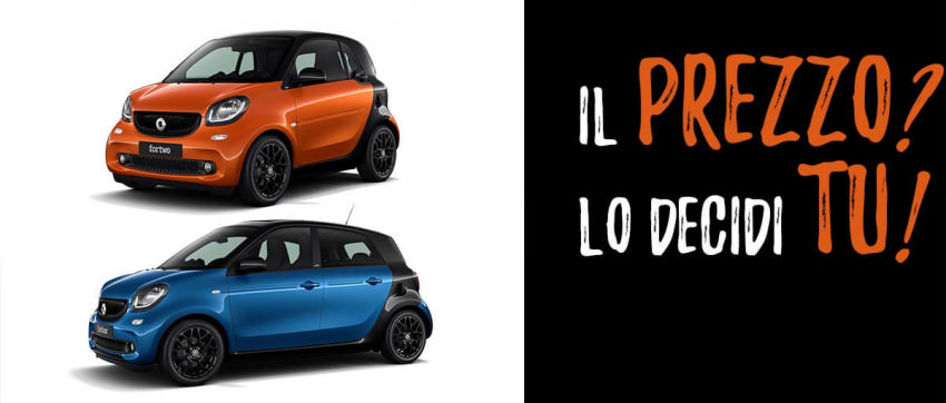 Smart: il prezzo lo decidi tu!