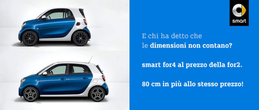 Scopri smart for4 al prezzo di smart for2