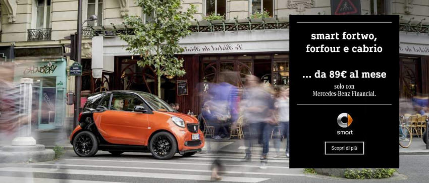 smart tua da 89€ Al Mese*