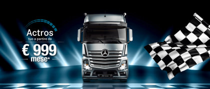 Scatta l'offerta Actros. Tuo a soli 999€ al mese.