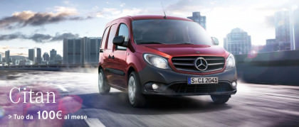 Mercedes-Benz Citan, tuo da 100€ al mese